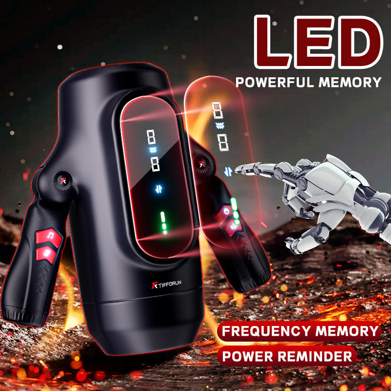 Night Cherry King Kong Fully Automatic Men's Telescopic Rotating Heating and Health Removal Massage Device for Middle aged and Elderly Intelligent Health Adjustment