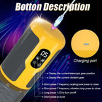 Newly upgraded male electric masturbator with one click burst mode, 7 telescopic&7 rotating&7 vibrating tongue licking modes, dual motors with strong vibration force, TPE 3D inner tank design, LCD display screen