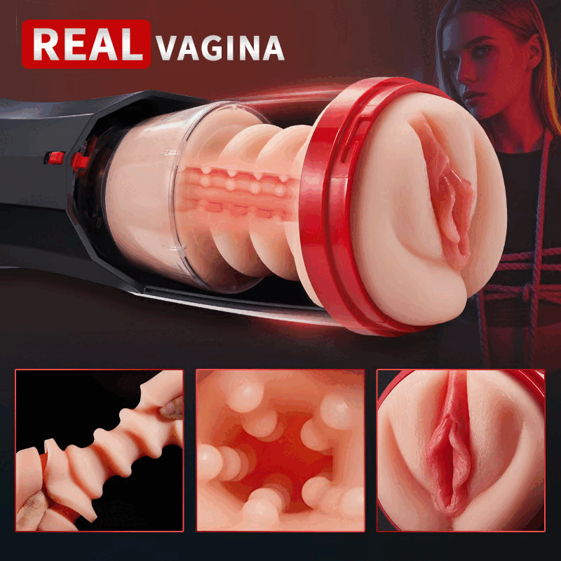 【Free Lube】Roka - Lifelike Automatic 5 Thrusting 10 Vibrating Vocable Masturbator