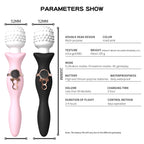 Night Sakura Double Head AV Stick Multi Frequency Vibration Stick Massage Female Instant Tide Masturbator Silent Soft Adult Sex Products