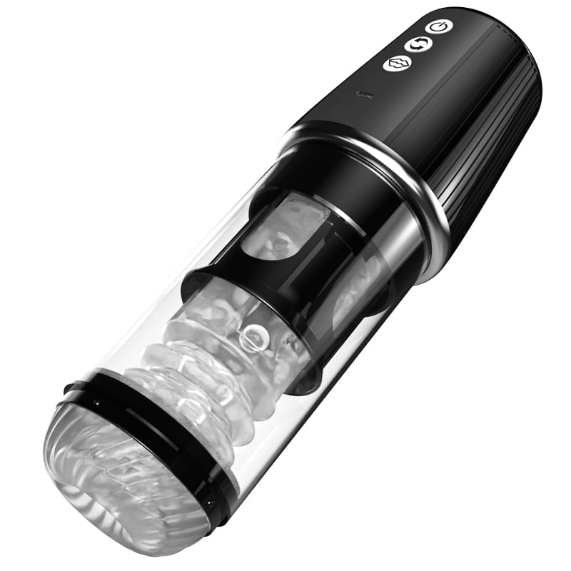 Newvibe 5 Rotating 5 Sucking 7 Vibrating Masturbator & Training 2 IN 1 Adult Toys