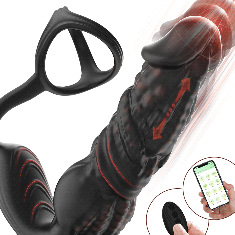Upgrade Fast Thrusting 6-in-1 Prostate Massager with Remote Control and APP