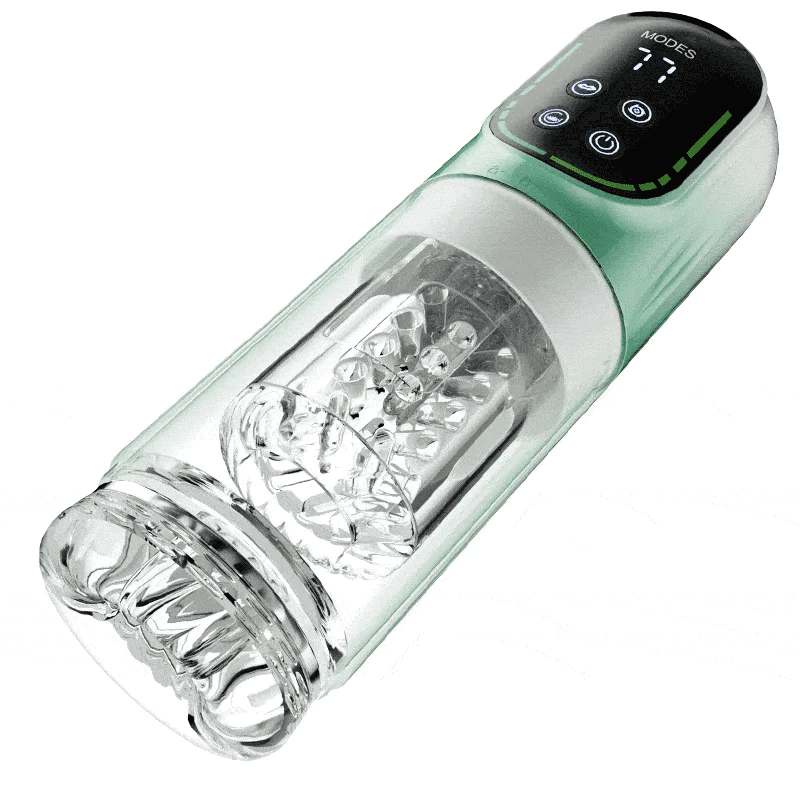 【Free Lube】Romanlust Starry Gaze 4 in 1 Dual Egg Vibrator Rotating Thrusting Suction Masturbator Sex Toys For Men