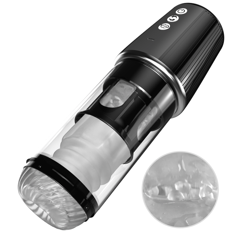 Newvibe 5 Rotating 5 Sucking 7 Vibrating Masturbator & Training 2 IN 1 Adult Toys