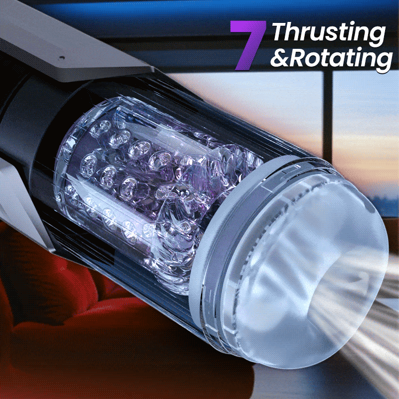 【2.95 IN Depth】 Queen Kendal 7 Vacuum Sucking for Oral Sex LCD Display Masturbator Sex Toys For Men