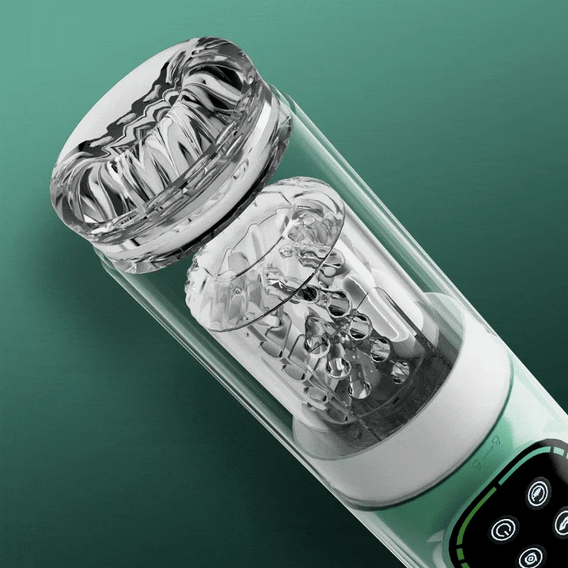 Romanlust Starry Gaze 4 in 1 Dual Egg Vibrator Rotating Thrusting Suction Masturbator Sex Toys For Men