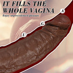 Owen 11.02 In Bent Large Black G-spot Realistic Dildo with Suction Cup