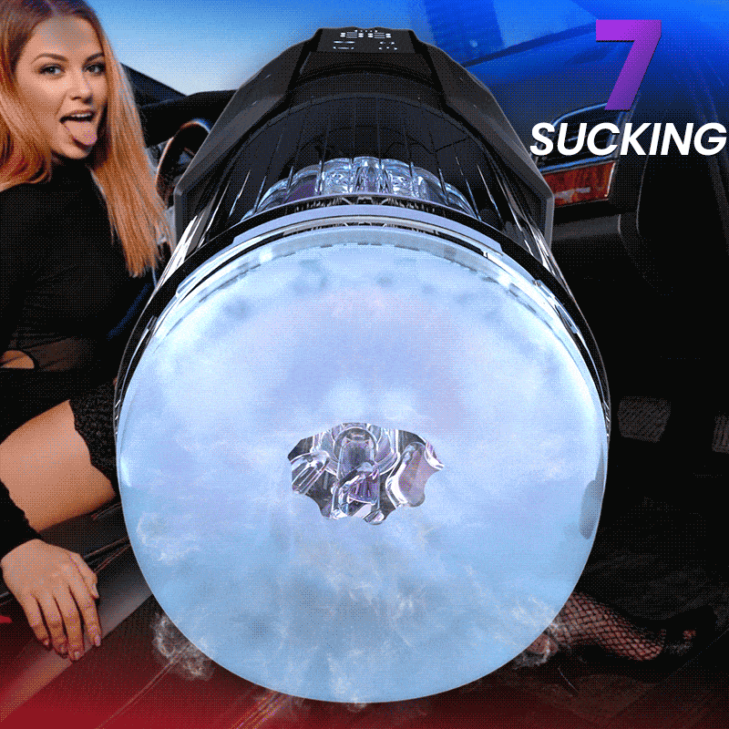【2.95 IN Depth】 Queen Kendal 7 Vacuum Sucking for Oral Sex LCD Display Masturbator Sex Toys For Men