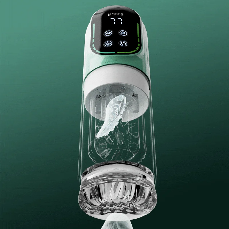 【Free Lube】Romanlust Starry Gaze 4 in 1 Dual Egg Vibrator Rotating Thrusting Suction Masturbator Sex Toys For Men