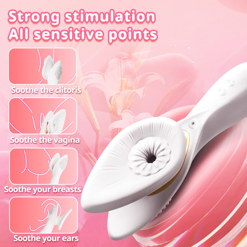 Fu Xiang Hua Vacuum Sucking Vibration Rod 5-Frequency Electric Female Masturbator Female Sex Toys Adult Products