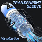 Fully automatic male masturbator toy penis pump equipped with 7 suction modes, 7 rotation modes, and tongue licking