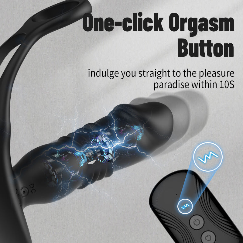 SAUL Glans Thrusting Vibrating Prostate Massager For Improved Arousal & Prostate Health