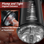 【50% OFF】3 In 1 Vagina 10 Vibrating 5 Thrusting 5 Suction Male Masturbator