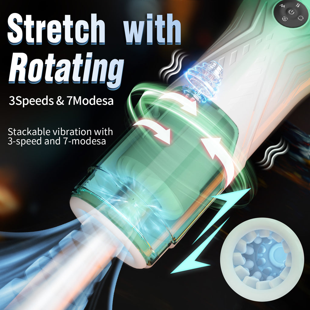 Toyshcool Starlight Extendable Rotating Vibrating Airplane Cup – Men’s Self-pleasure Device