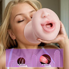 Licking Vibrating Sex Toys for Men Masturbator,Deep Throat Mouth Sex Toy with Tongue and Teeth,Lifelike Men Masturbation Male Stroker for Mouth Sex, Realistic Male Masturbator Sex Toy for Pleasure