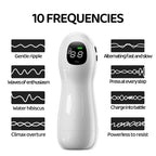 Ideal Sucking Cup for Men, Handheld Electric Airplane Cup, Vibration Pronunciation, Oral Love Airplane Cup