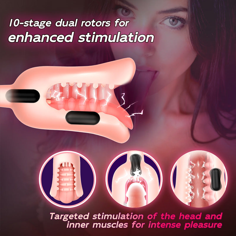 Newvibe 10 Vibration Male Glans Training Stimulator Blow Job Toys