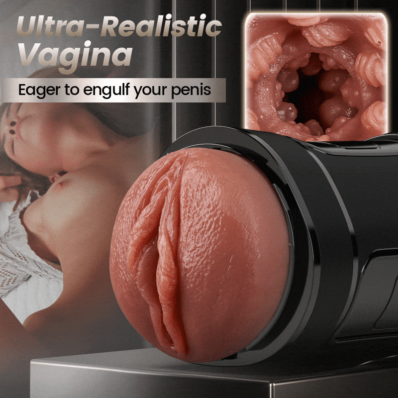 Challenger - 10 Vibrations 5 Suctions Ultra-Realistic Vagina Simulated Masturbator