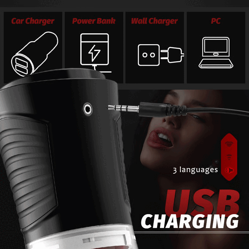 Nalini 4 Sucking Modes & 7 Tongue Licking Male Masturbator