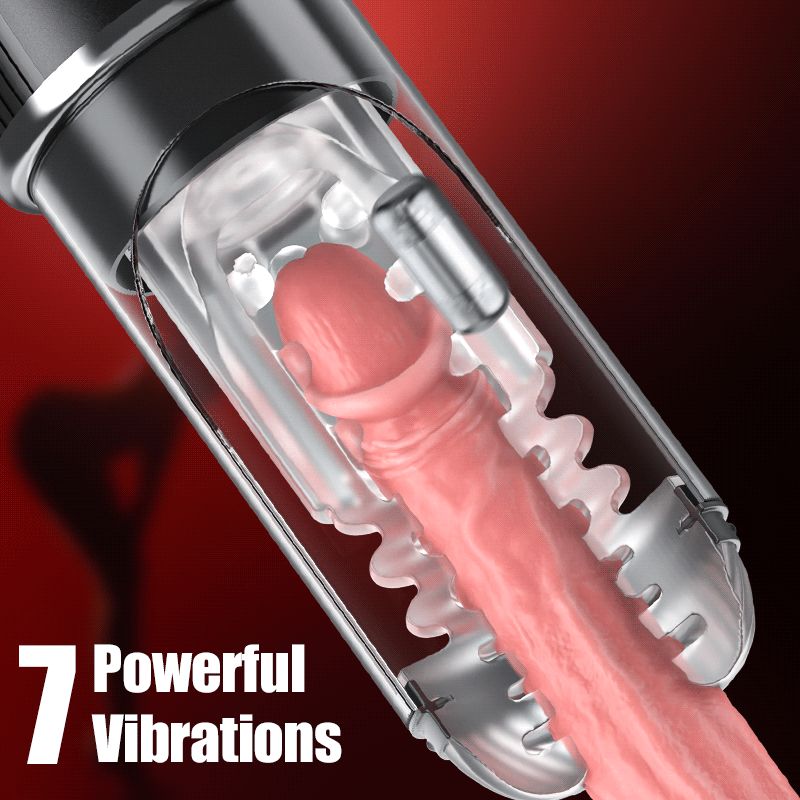 Newvibe 5 Rotating 5 Sucking 7 Vibrating Masturbator & Training 2 IN 1 Adult Toys