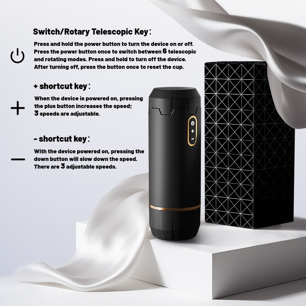 Freedom Automatic Rechargeable Vibrating Suction Cup Massager for Men - Self-pleasure Adult Sexual Toy