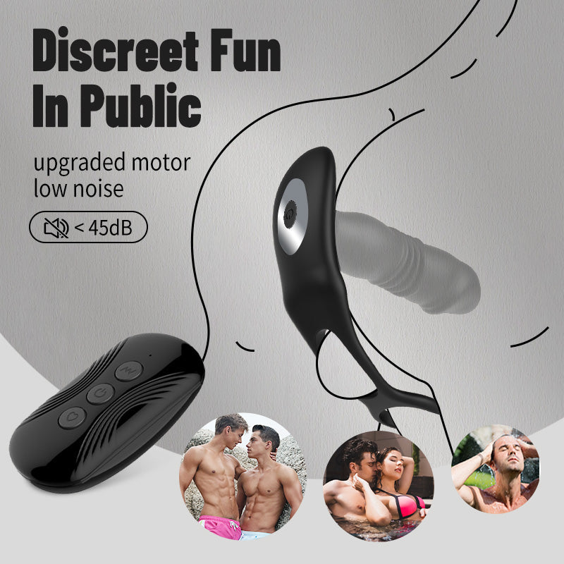 SAUL Glans Thrusting Vibrating Prostate Massager For Improved Arousal & Prostate Health