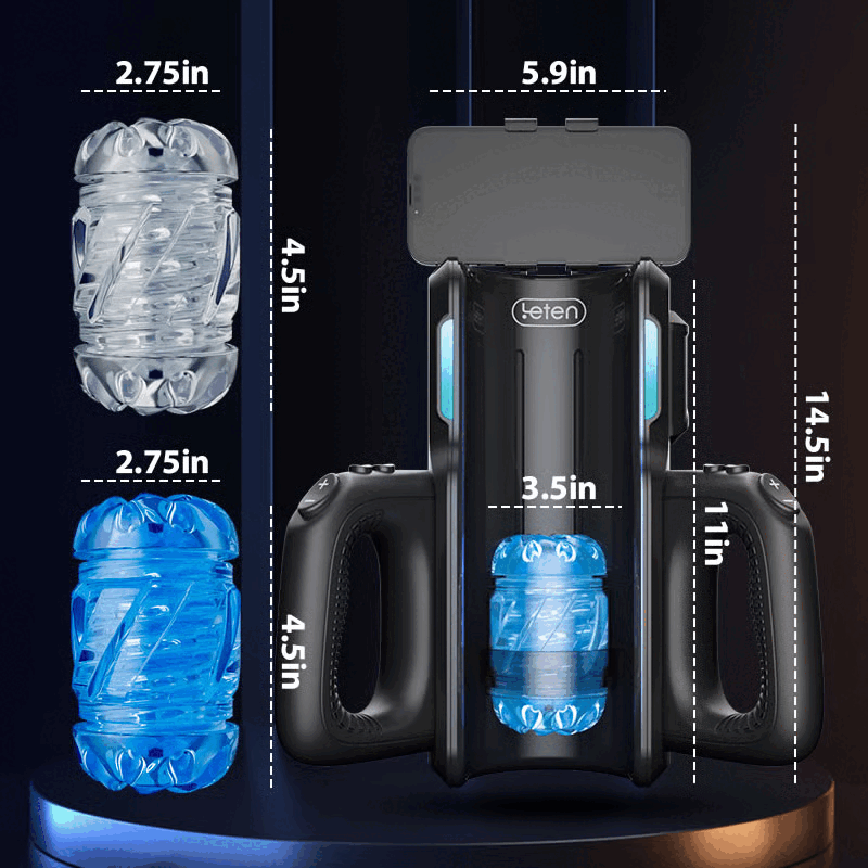 【50% Off】Leten 10 Thrusting High-speed Motor Masturbator with Phone Holder Male Sex Toys