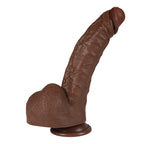 Owen 11.02 In Bent Large Black G-spot Realistic Dildo with Suction Cup