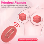 Misty Vibration Clamp Remote Control Multi Speed Breast Massager Adult Toy
